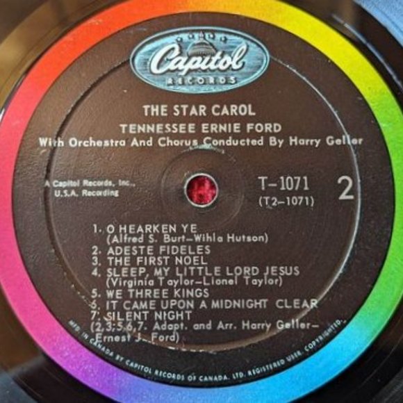 Vintage Tennessee Ernie Ford Vinyl LP - The Star Carol - Released 1958 - Picture 6 of 10